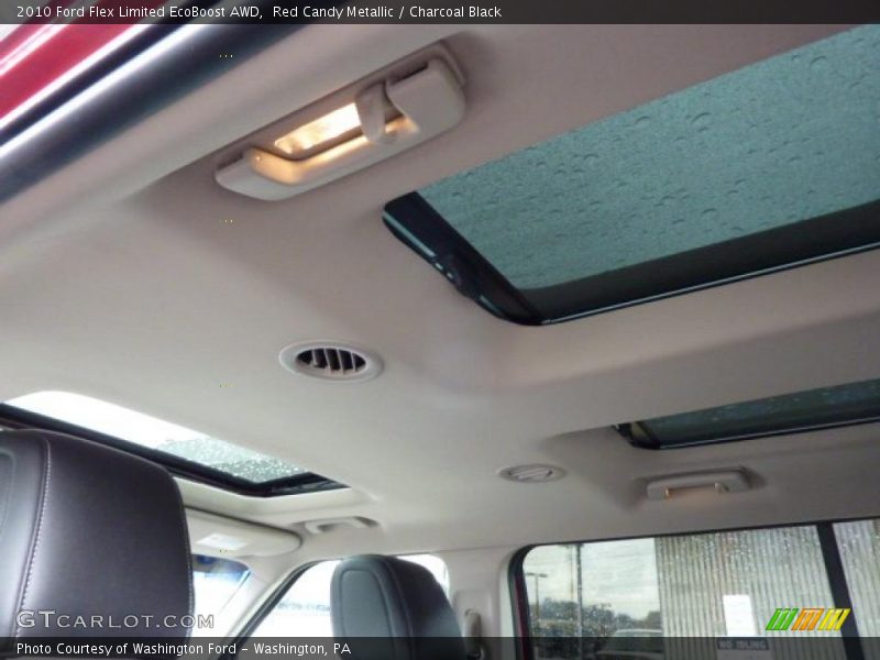 Red Candy Metallic / Charcoal Black 2010 Ford Flex Limited EcoBoost AWD