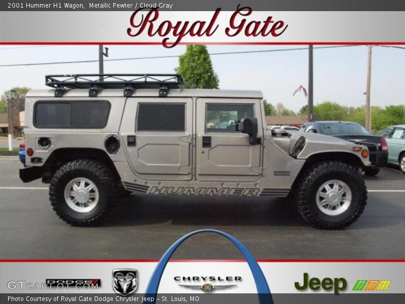 Metallic Pewter / Cloud Gray 2001 Hummer H1 Wagon
