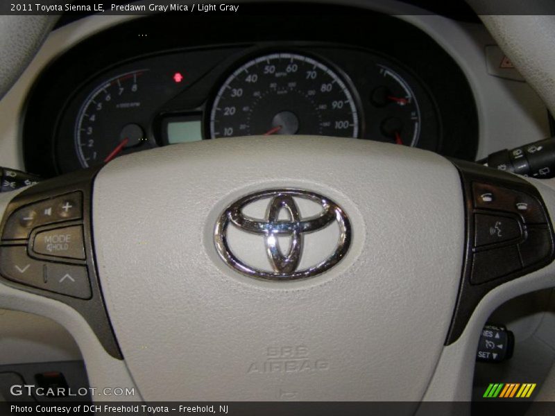 Predawn Gray Mica / Light Gray 2011 Toyota Sienna LE
