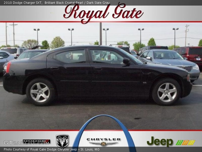 Brilliant Black Crystal Pearl / Dark Slate Gray 2010 Dodge Charger SXT