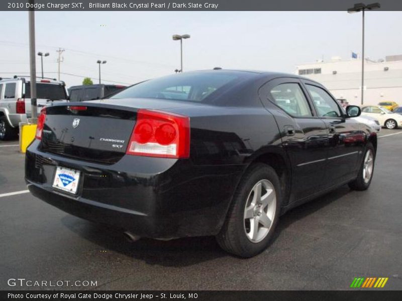 Brilliant Black Crystal Pearl / Dark Slate Gray 2010 Dodge Charger SXT
