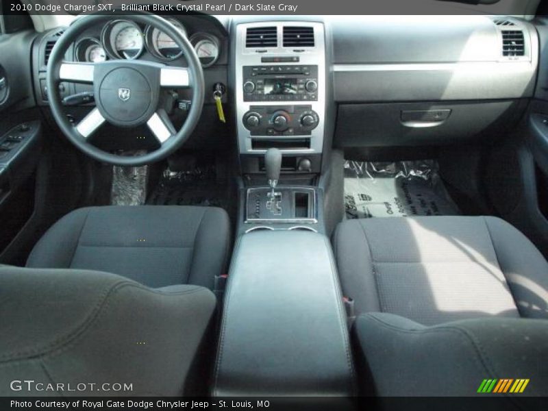Brilliant Black Crystal Pearl / Dark Slate Gray 2010 Dodge Charger SXT
