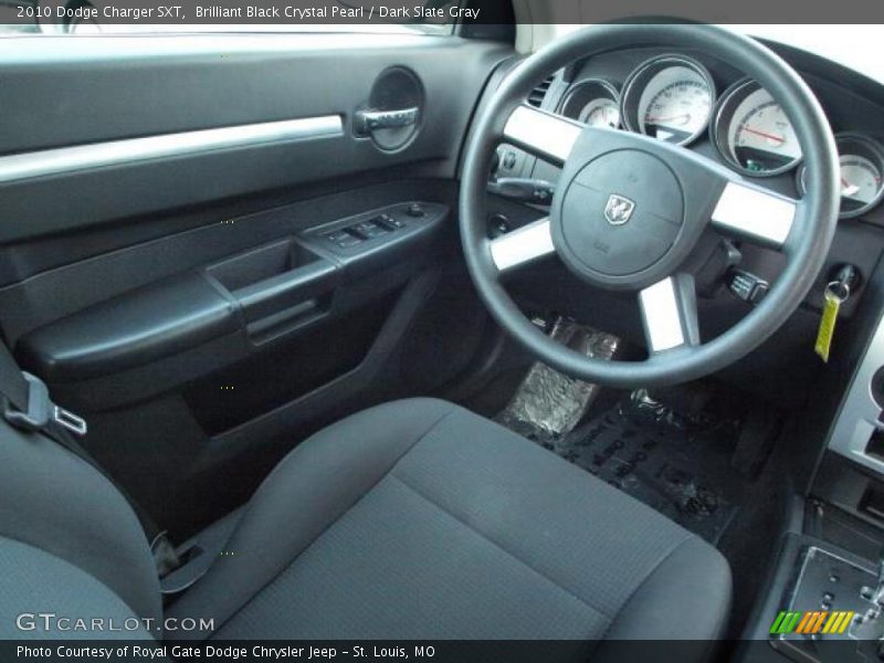 Brilliant Black Crystal Pearl / Dark Slate Gray 2010 Dodge Charger SXT