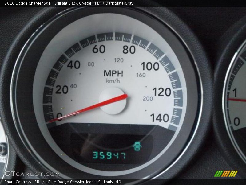 Brilliant Black Crystal Pearl / Dark Slate Gray 2010 Dodge Charger SXT