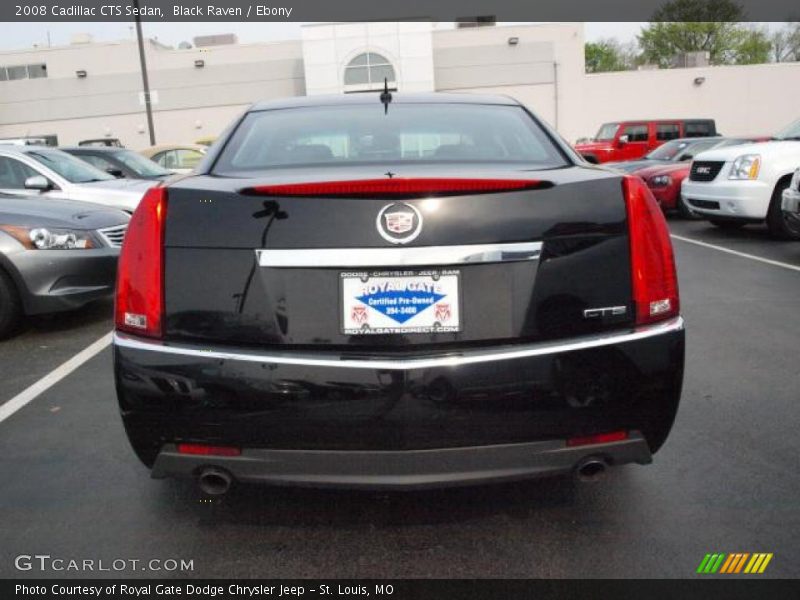 Black Raven / Ebony 2008 Cadillac CTS Sedan