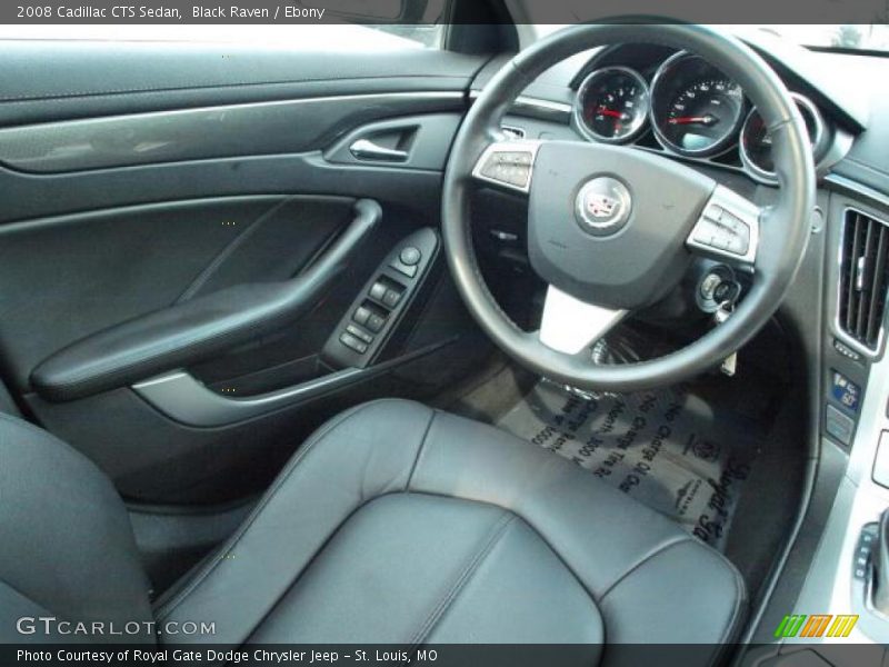 Black Raven / Ebony 2008 Cadillac CTS Sedan