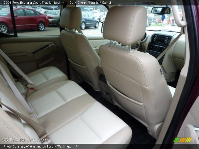 Dark Cherry Metallic / Camel 2008 Ford Explorer Sport Trac Limited 4x4