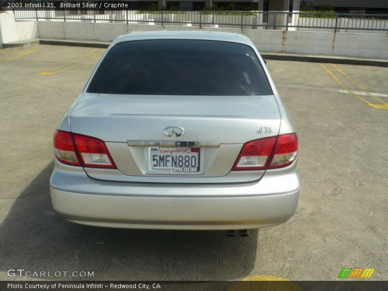 Brilliant Silver / Graphite 2003 Infiniti I 35