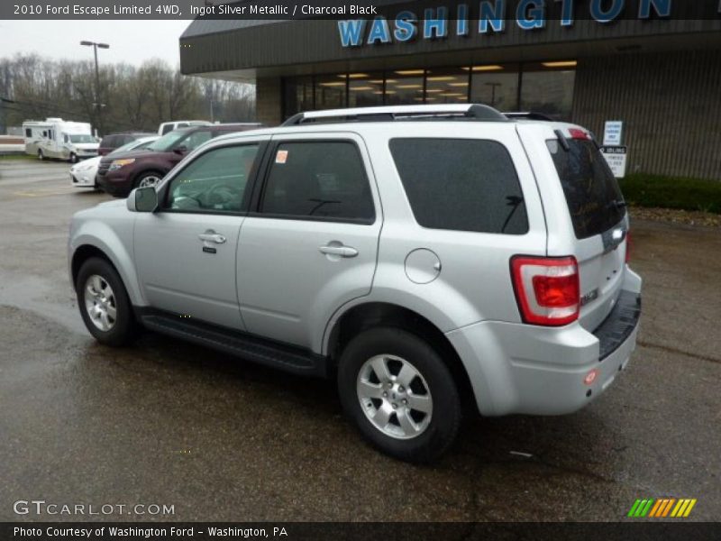 Ingot Silver Metallic / Charcoal Black 2010 Ford Escape Limited 4WD