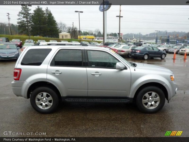 Ingot Silver Metallic / Charcoal Black 2010 Ford Escape Limited 4WD
