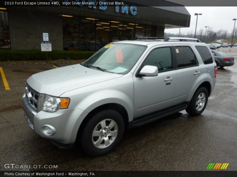 Ingot Silver Metallic / Charcoal Black 2010 Ford Escape Limited 4WD