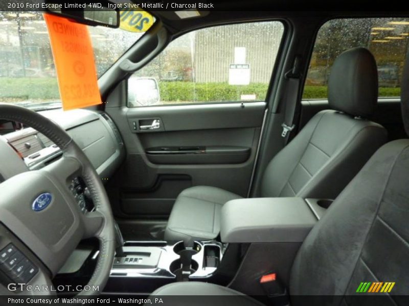 Ingot Silver Metallic / Charcoal Black 2010 Ford Escape Limited 4WD
