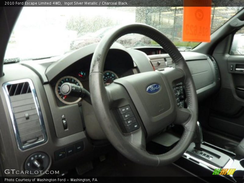 Ingot Silver Metallic / Charcoal Black 2010 Ford Escape Limited 4WD