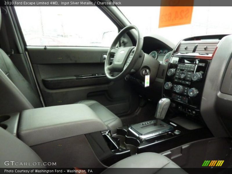 Ingot Silver Metallic / Charcoal Black 2010 Ford Escape Limited 4WD