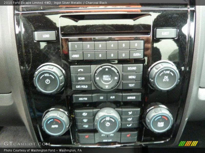Controls of 2010 Escape Limited 4WD