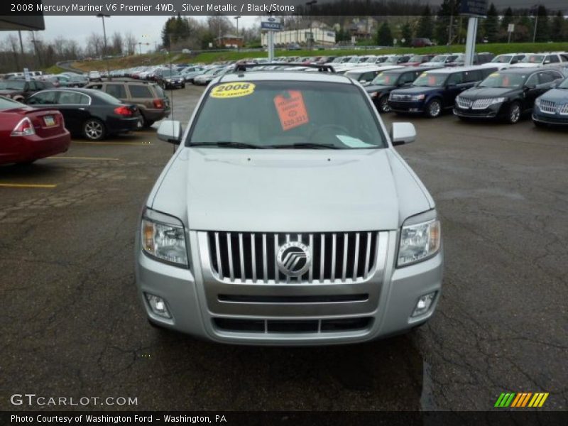 Silver Metallic / Black/Stone 2008 Mercury Mariner V6 Premier 4WD