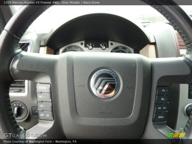 Silver Metallic / Black/Stone 2008 Mercury Mariner V6 Premier 4WD