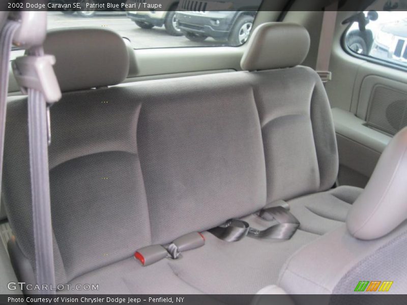 Patriot Blue Pearl / Taupe 2002 Dodge Caravan SE