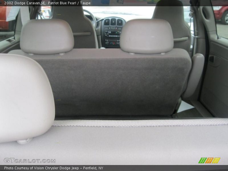 Patriot Blue Pearl / Taupe 2002 Dodge Caravan SE