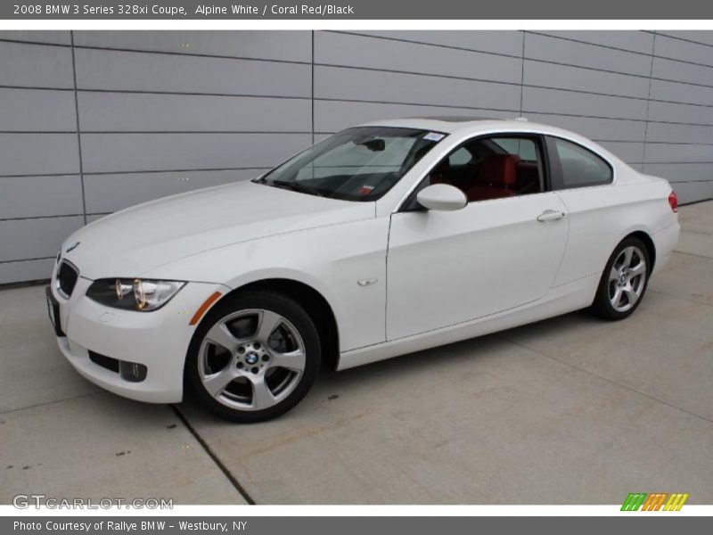 Alpine White / Coral Red/Black 2008 BMW 3 Series 328xi Coupe