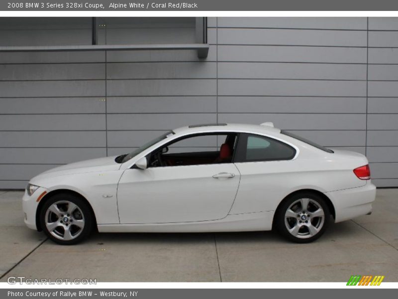 Alpine White / Coral Red/Black 2008 BMW 3 Series 328xi Coupe