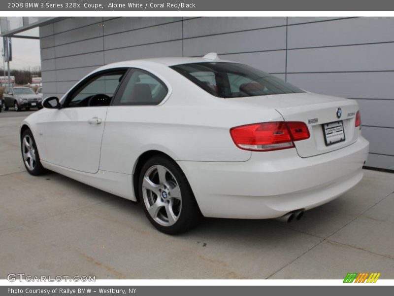 Alpine White / Coral Red/Black 2008 BMW 3 Series 328xi Coupe