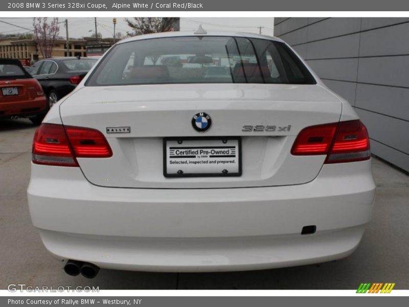 Alpine White / Coral Red/Black 2008 BMW 3 Series 328xi Coupe