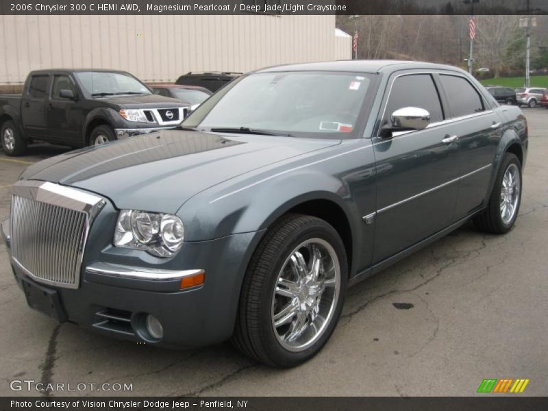 Magnesium Pearlcoat / Deep Jade/Light Graystone 2006 Chrysler 300 C HEMI AWD