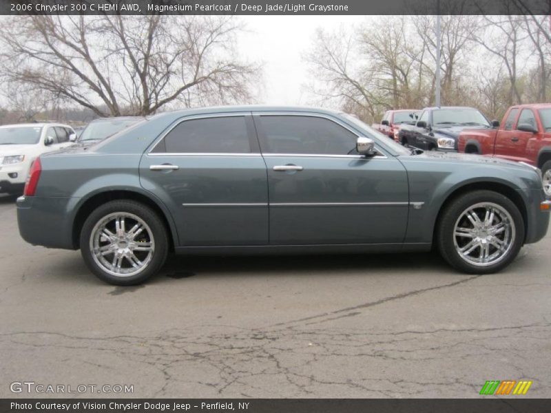 Magnesium Pearlcoat / Deep Jade/Light Graystone 2006 Chrysler 300 C HEMI AWD