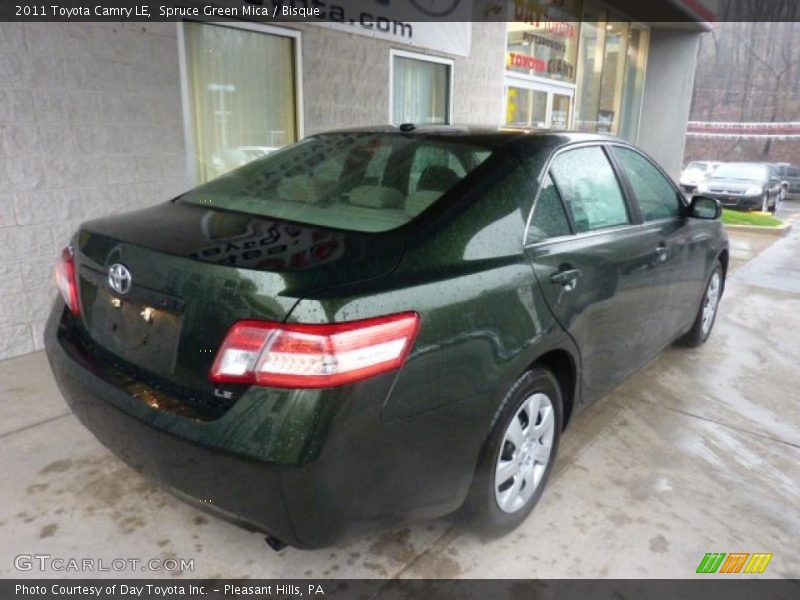 Spruce Green Mica / Bisque 2011 Toyota Camry LE