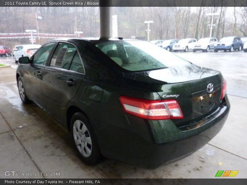 Spruce Green Mica / Bisque 2011 Toyota Camry LE