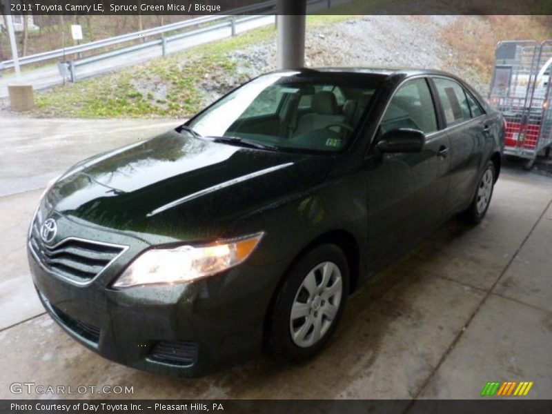 Spruce Green Mica / Bisque 2011 Toyota Camry LE
