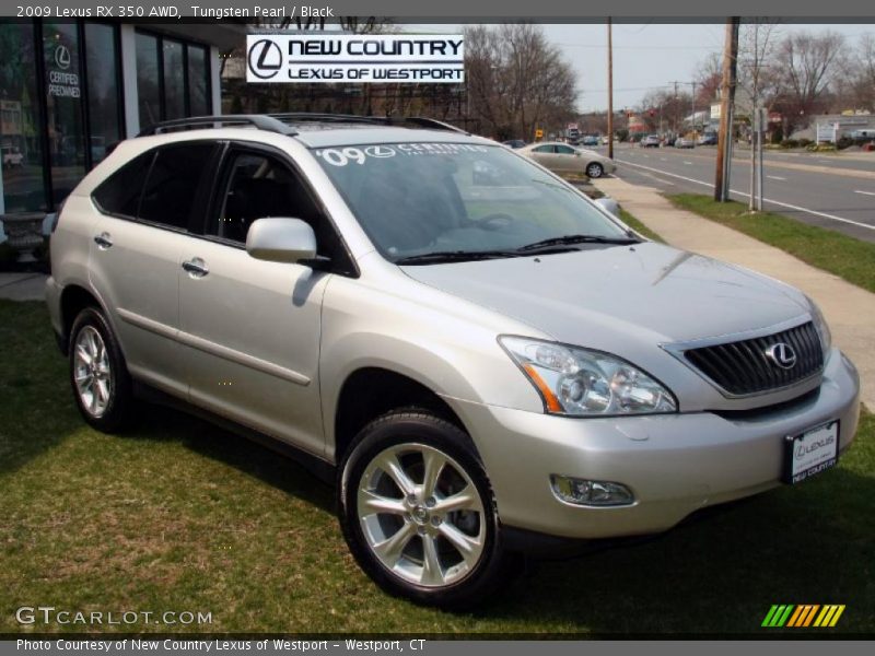 Tungsten Pearl / Black 2009 Lexus RX 350 AWD