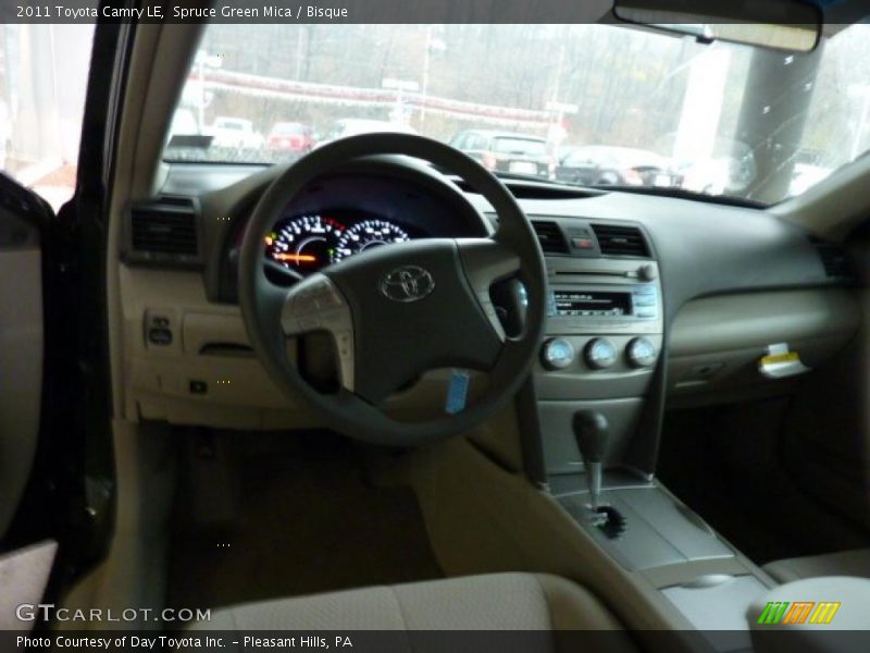 Spruce Green Mica / Bisque 2011 Toyota Camry LE