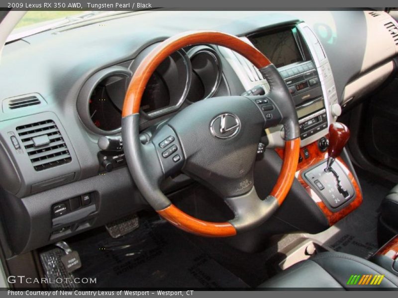 Tungsten Pearl / Black 2009 Lexus RX 350 AWD