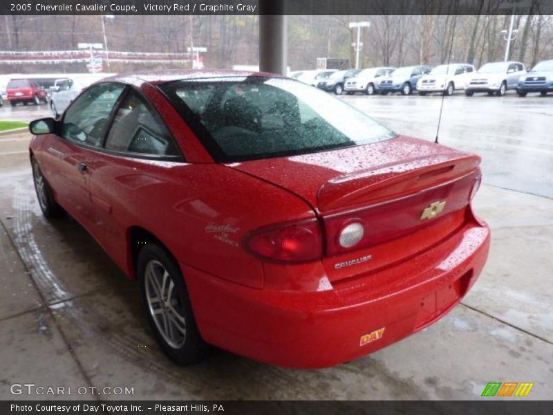 Victory Red / Graphite Gray 2005 Chevrolet Cavalier Coupe