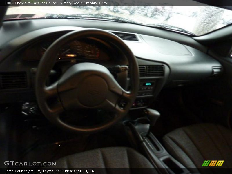 Victory Red / Graphite Gray 2005 Chevrolet Cavalier Coupe