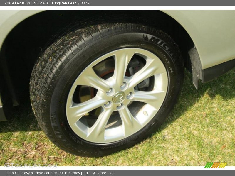 Tungsten Pearl / Black 2009 Lexus RX 350 AWD