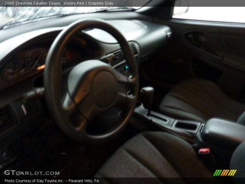 Victory Red / Graphite Gray 2005 Chevrolet Cavalier Coupe