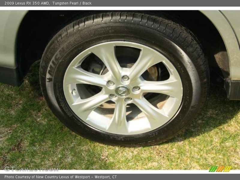 Tungsten Pearl / Black 2009 Lexus RX 350 AWD