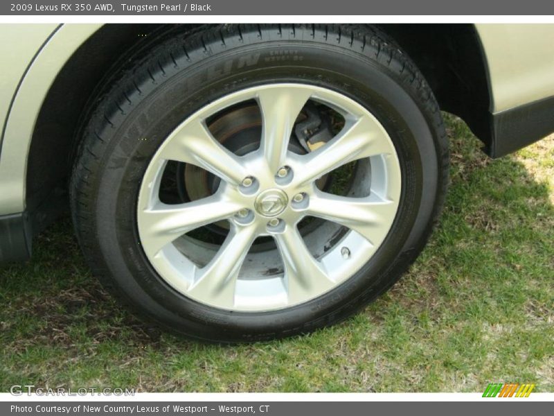 Tungsten Pearl / Black 2009 Lexus RX 350 AWD