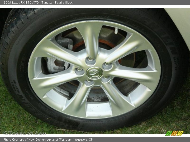 Tungsten Pearl / Black 2009 Lexus RX 350 AWD