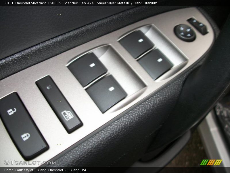 Sheer Silver Metallic / Dark Titanium 2011 Chevrolet Silverado 1500 LS Extended Cab 4x4