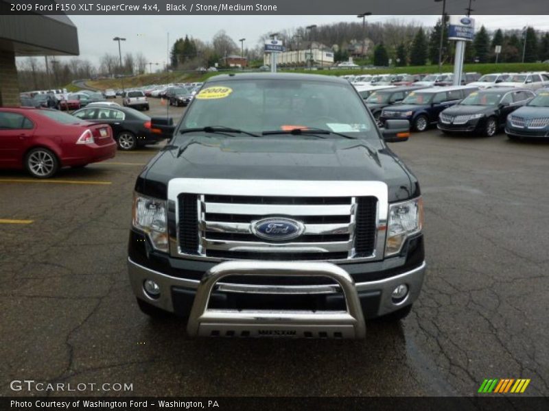 Black / Stone/Medium Stone 2009 Ford F150 XLT SuperCrew 4x4