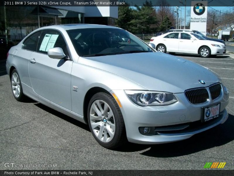 Titanium Silver Metallic / Black 2011 BMW 3 Series 328i xDrive Coupe