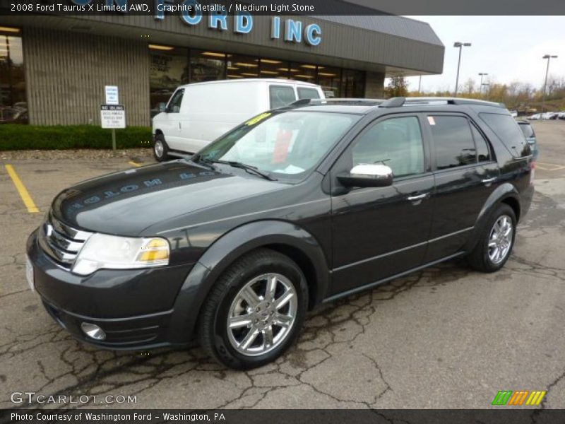 Graphite Metallic / Medium Light Stone 2008 Ford Taurus X Limited AWD
