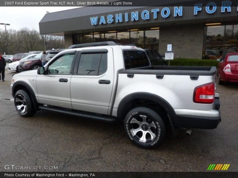 Silver Birch Metallic / Light Stone 2007 Ford Explorer Sport Trac XLT 4x4