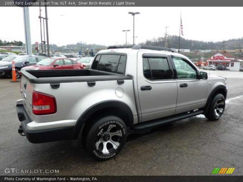 Silver Birch Metallic / Light Stone 2007 Ford Explorer Sport Trac XLT 4x4
