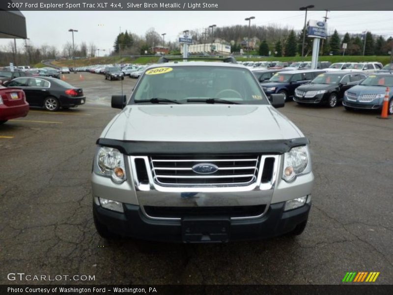 Silver Birch Metallic / Light Stone 2007 Ford Explorer Sport Trac XLT 4x4