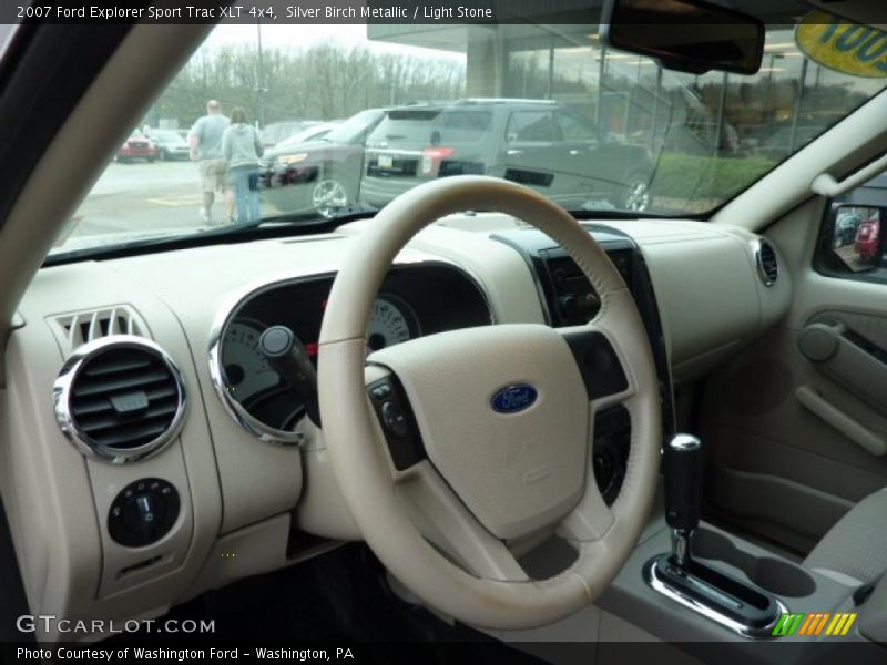 Silver Birch Metallic / Light Stone 2007 Ford Explorer Sport Trac XLT 4x4